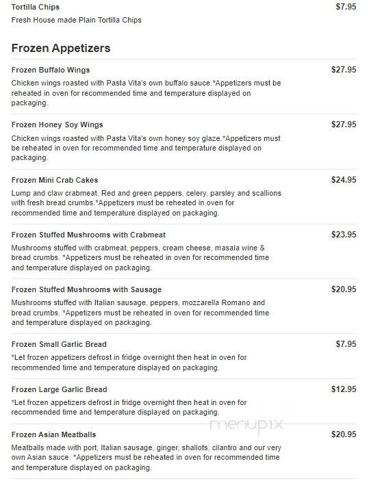 Pasta Vita - Darien, CT menu_pic