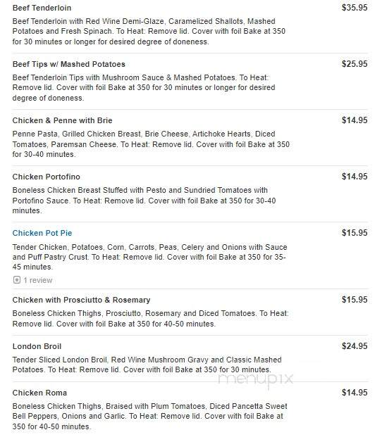 Pasta Vita - Darien, CT menu_pic