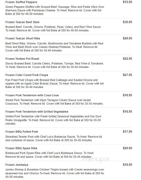 Pasta Vita - Darien, CT menu_pic