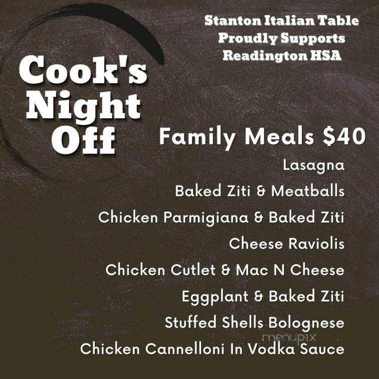 Stanton Italian Table - Flemington, NJ menu_pic