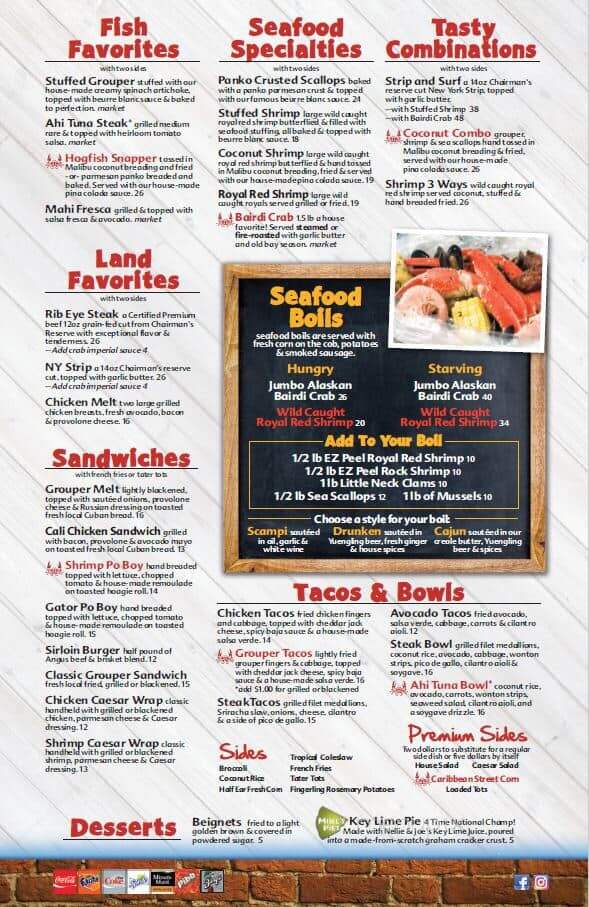 Crabby's Dockside Ft. Pierce - Fort Pierce, FL menu_pic