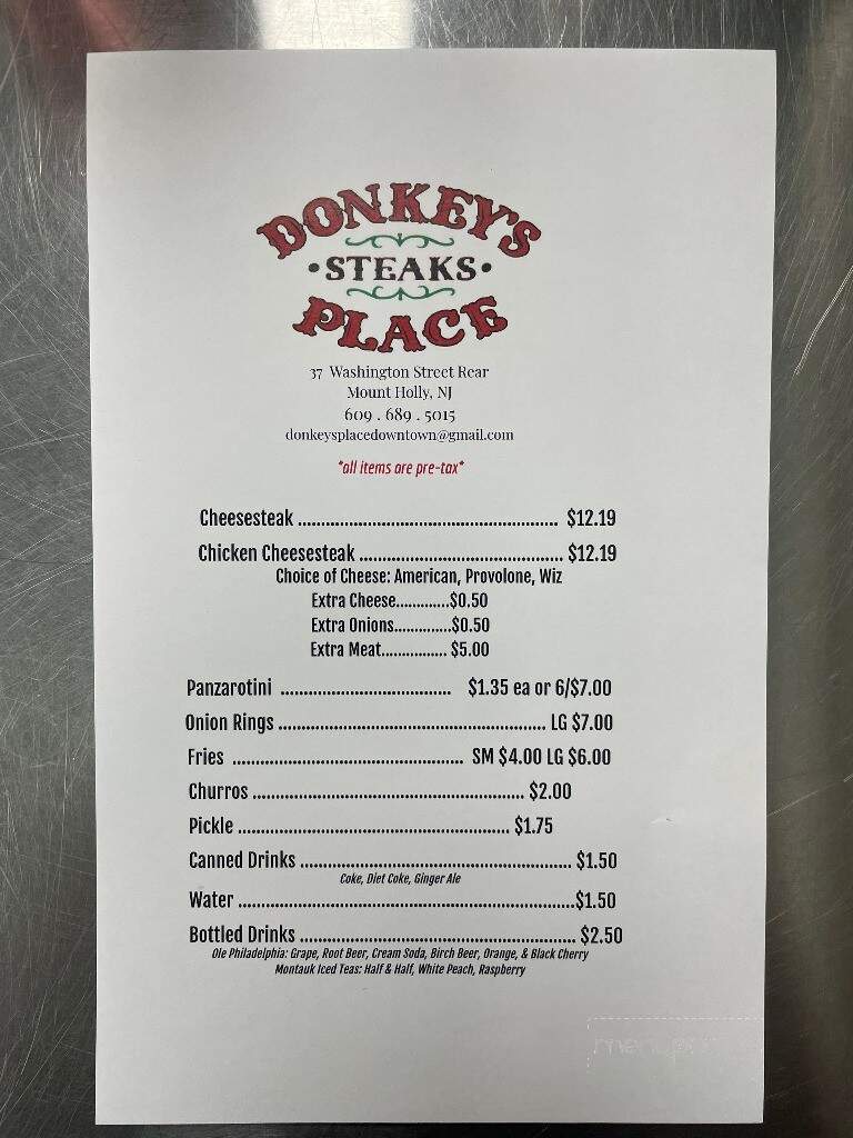 Donkey's Place Downtown - Mount Holly, NJ