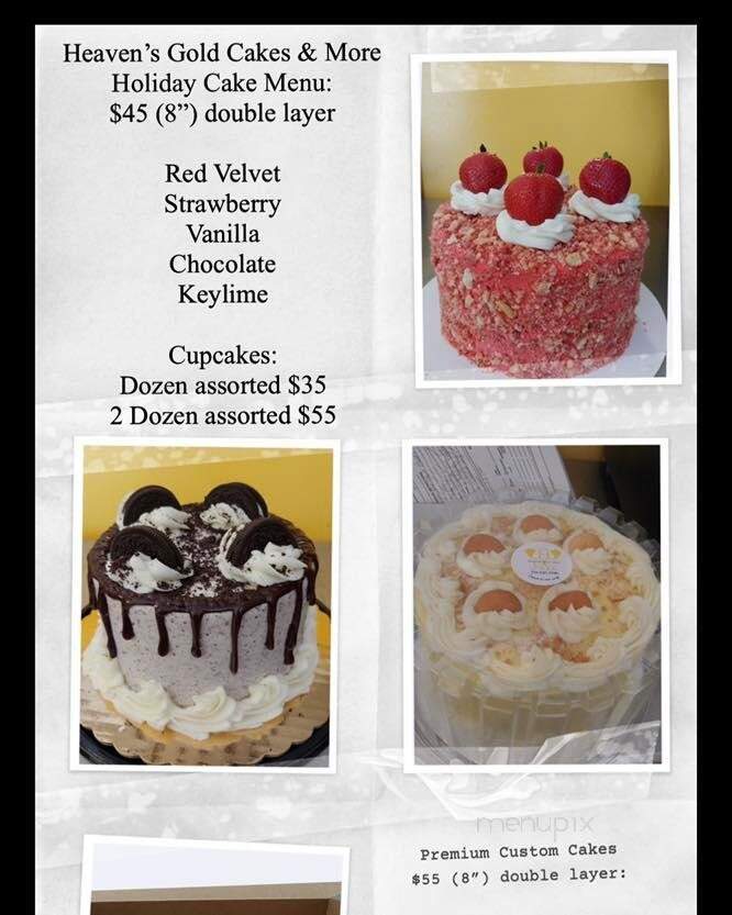 Heavens Gold Cakes & More - Childersburg, AL menu_pic