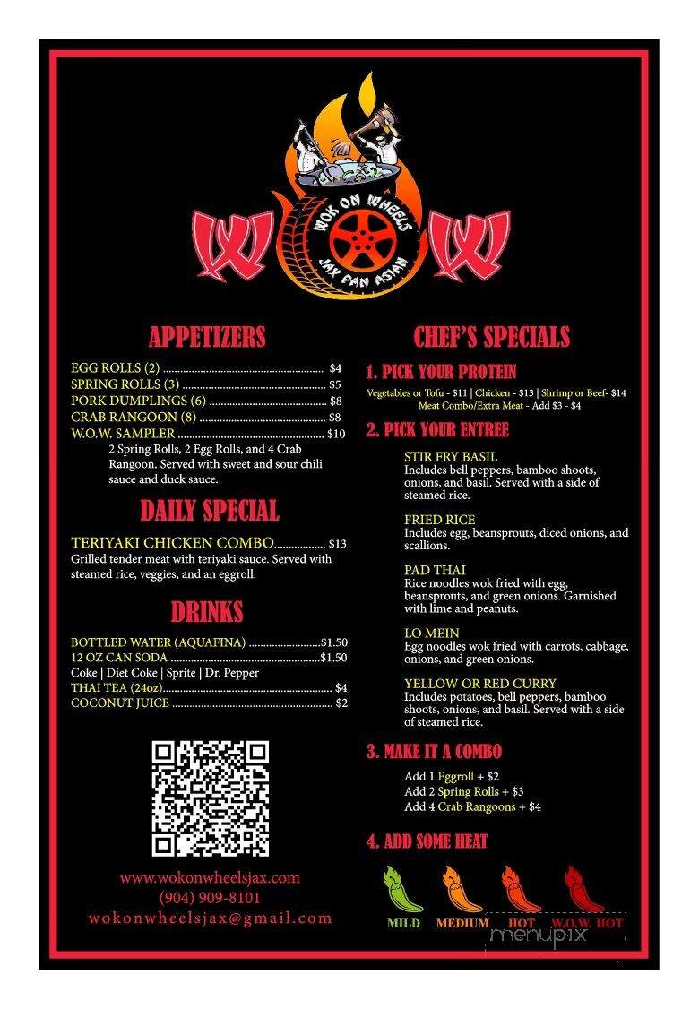 Wok on Wheels - Jacksonville, FL menu_pic