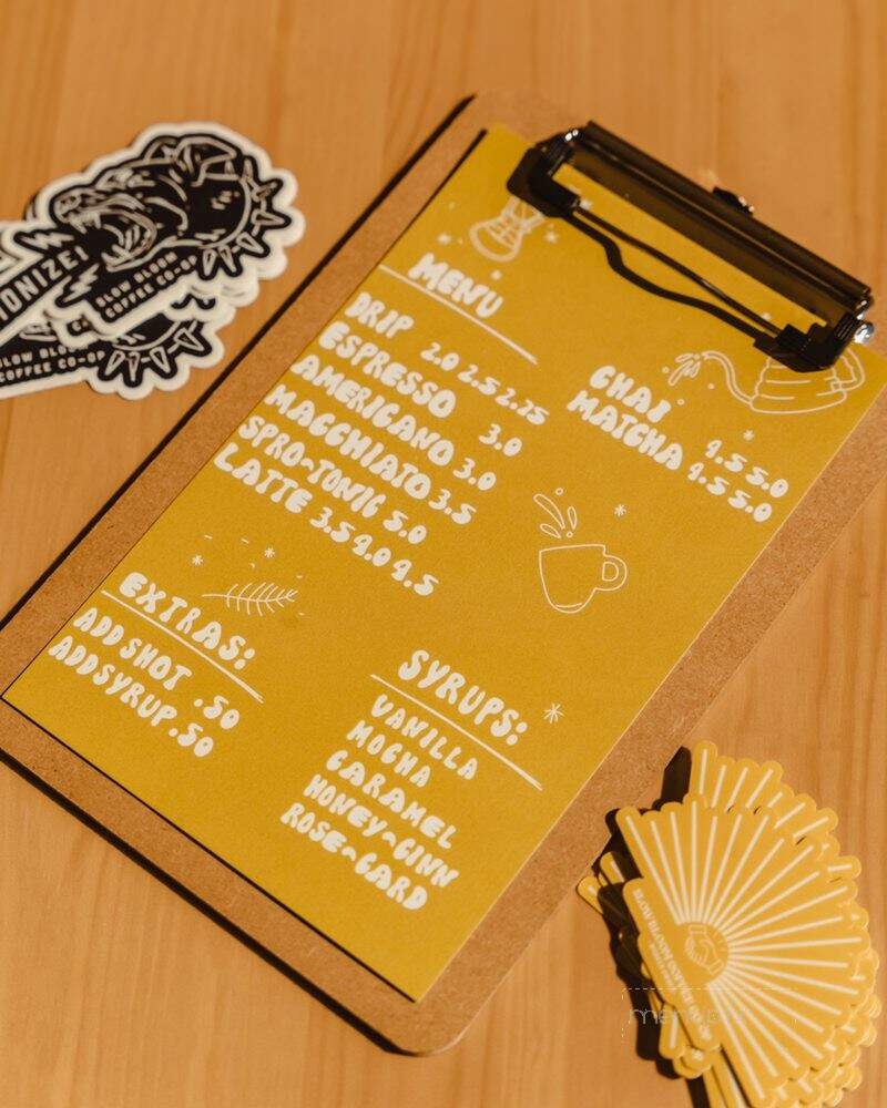 Slow Bloom Coffee - Redlands, CA menu_pic