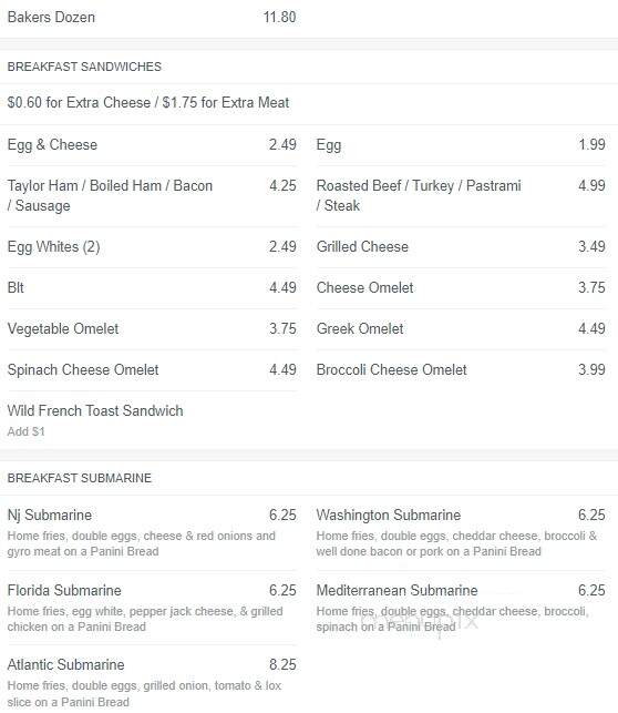 La Bagel Express - Edison, NJ menu_pic