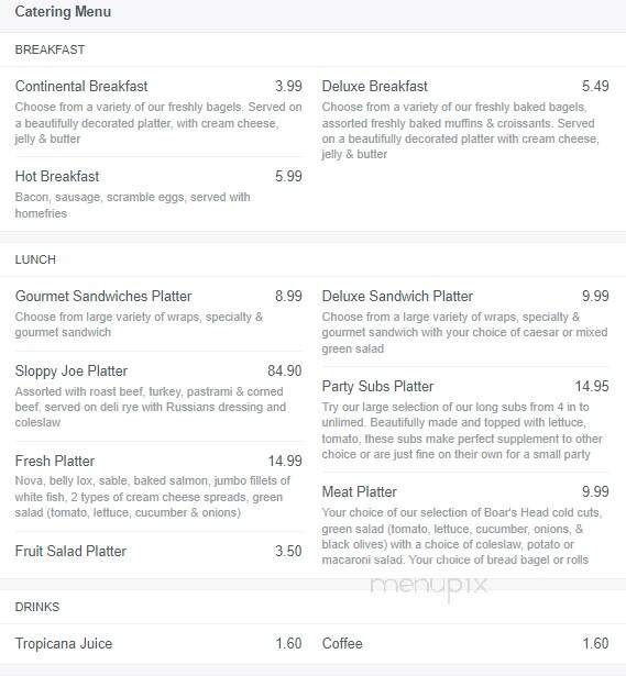 La Bagel Express - Edison, NJ menu_pic