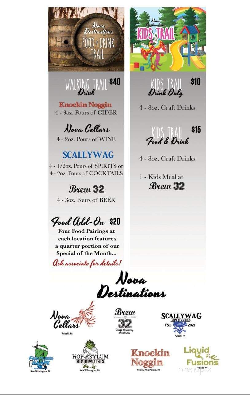 Nova Cellars Winery - New Wilmington, PA menu_pic