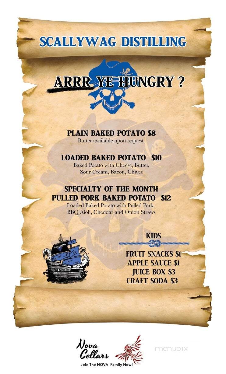 Nova Cellars Winery - New Wilmington, PA menu_pic