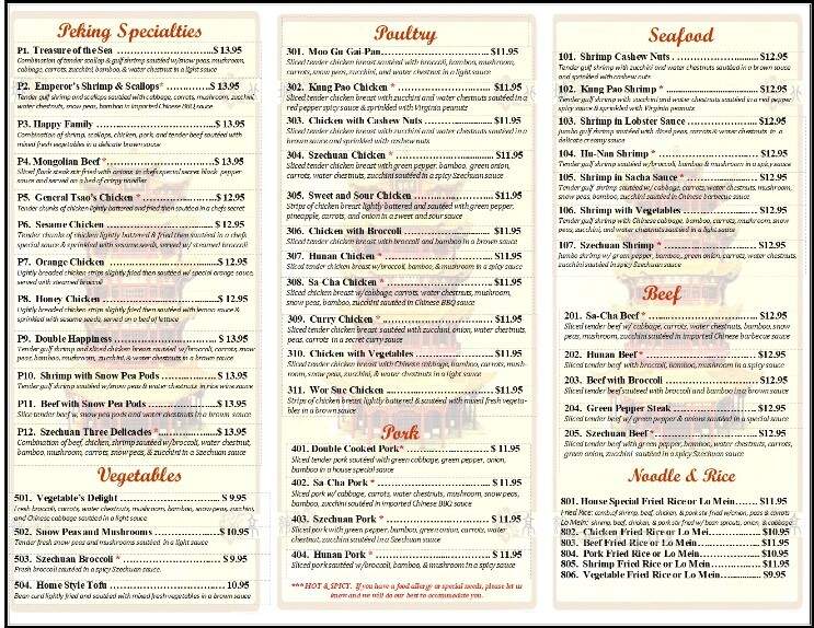 Peking City Express - Louisville, KY menu_pic