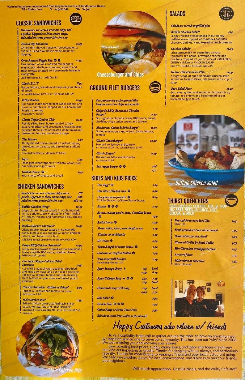 Valley Cafe - Wadsworth, OH menu_pic