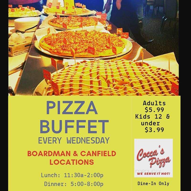 Cocca's Pizza - Boardman, OH menu_pic