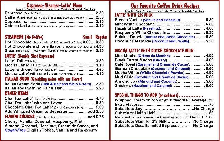 Pancake Mill Restaurant - North Bend, OR menu_pic