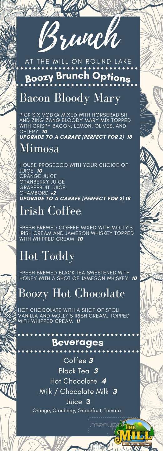 The Mill on Round Lake - Clifton Park, NY menu_pic
