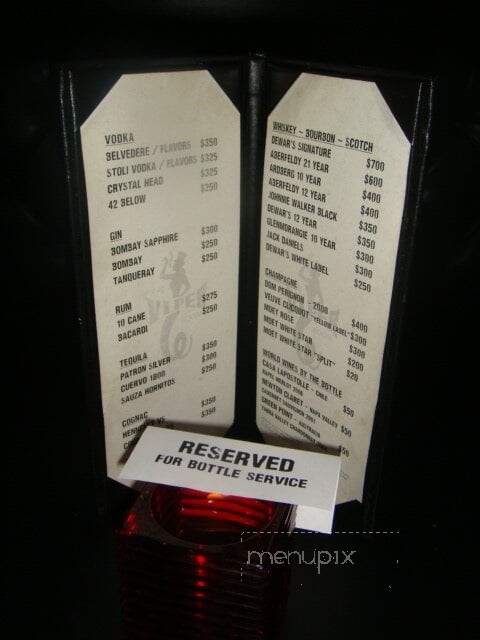 The Viper Room - West Hollywood, CA menu_pic