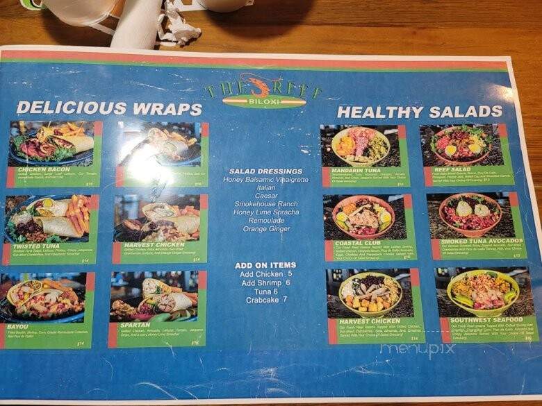 Reef Biloxi - Biloxi, MS menu_pic