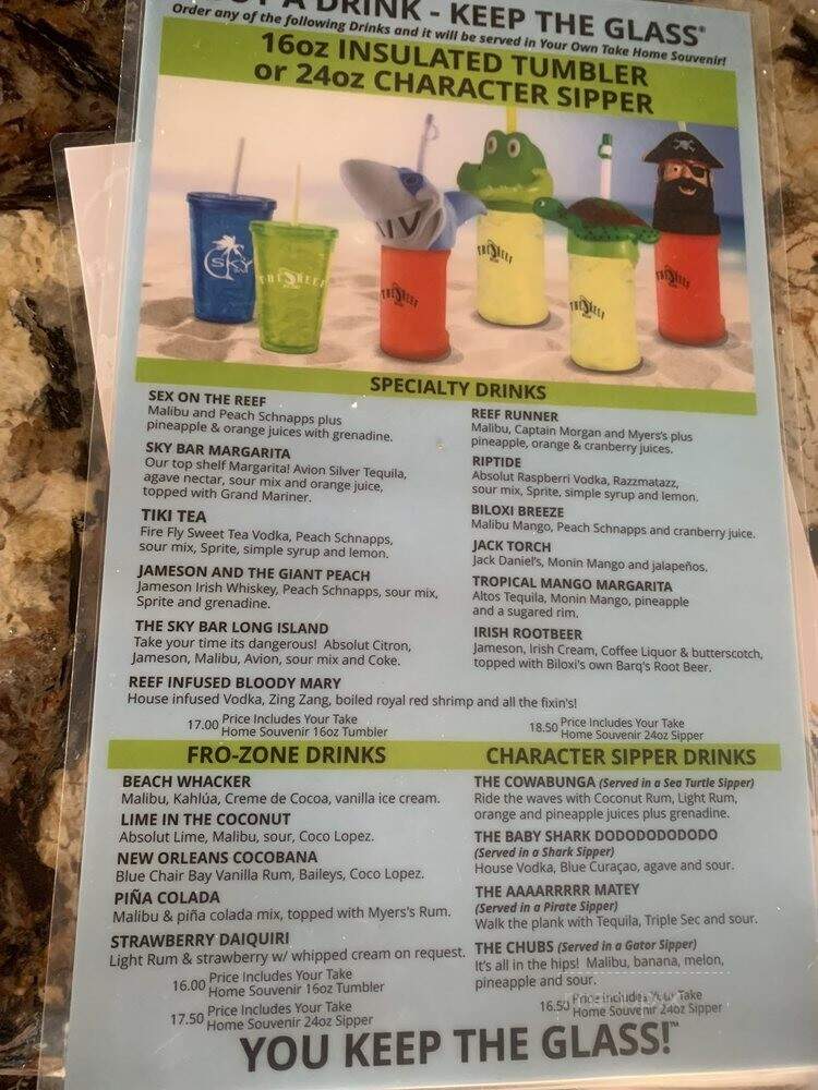 Reef Biloxi - Biloxi, MS menu_pic