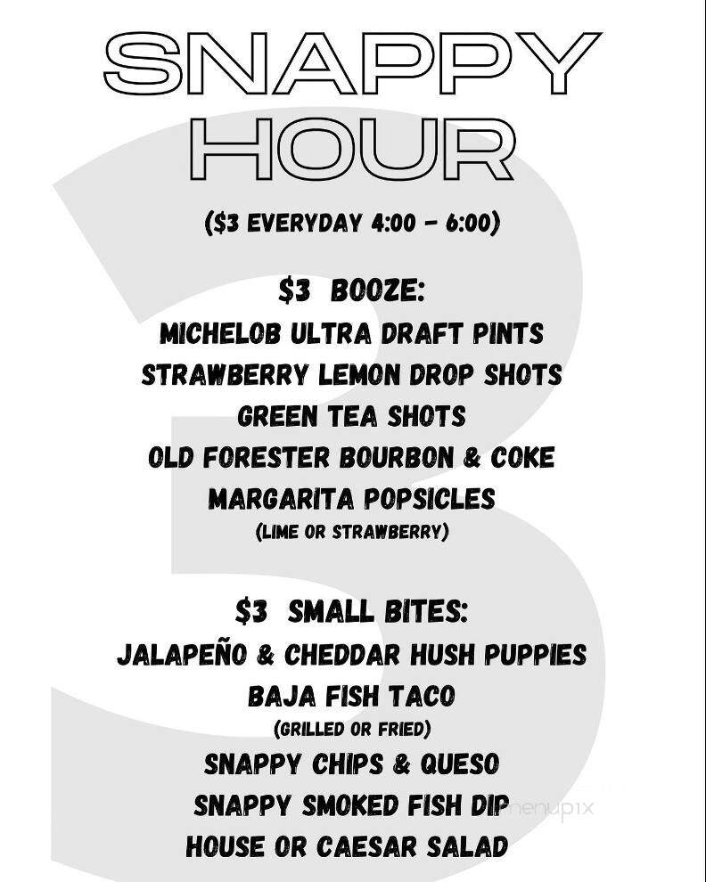 Salty Snapper Seafood & Oyster Bar - Valdosta, GA menu_pic