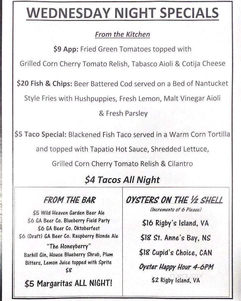 Salty Snapper Seafood & Oyster Bar - Valdosta, GA menu_pic