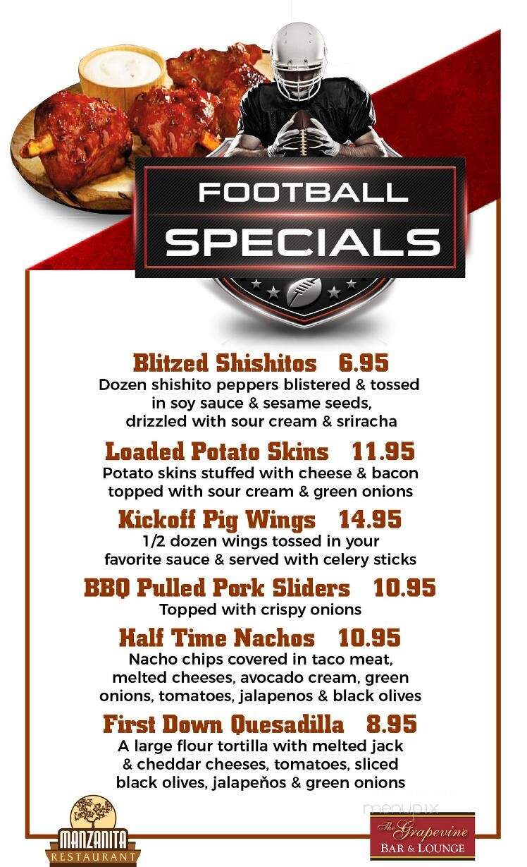 Twin Pine Casino - Middletown, CA menu_pic