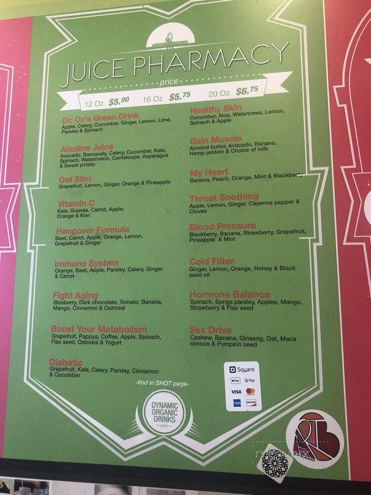 Oasis Jimma Juice Bar and Ethiopian Cafe - New York, NY menu_pic