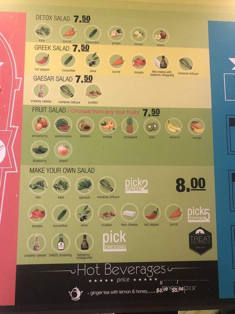 Oasis Jimma Juice Bar and Ethiopian Cafe - New York, NY menu_pic