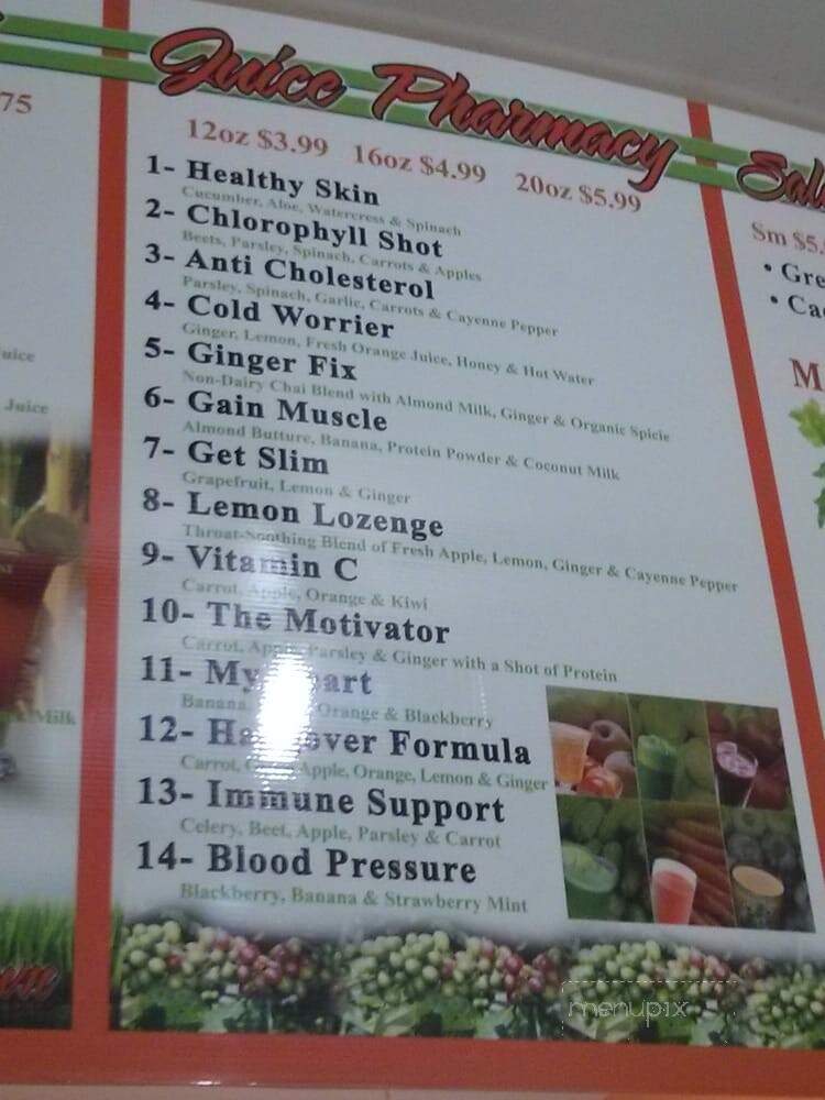 Oasis Jimma Juice Bar and Ethiopian Cafe - New York, NY menu_pic