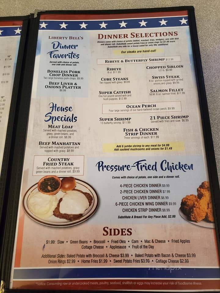 Liberty Bell Restaurant - Liberty, IN menu_pic