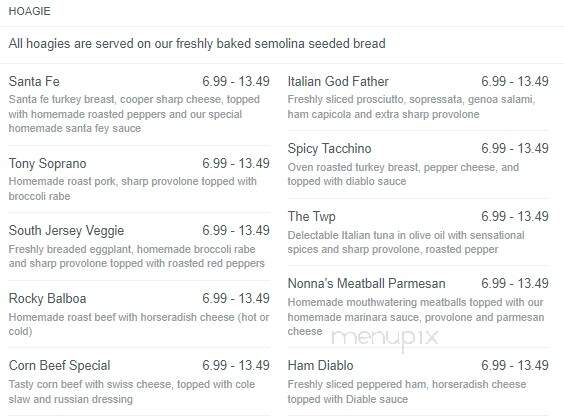 Aversa's Italian Bakery - Turnersville, NJ menu_pic