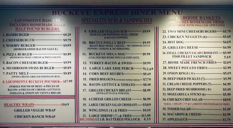 Buckeye Express Diner - Bellville, OH menu_pic