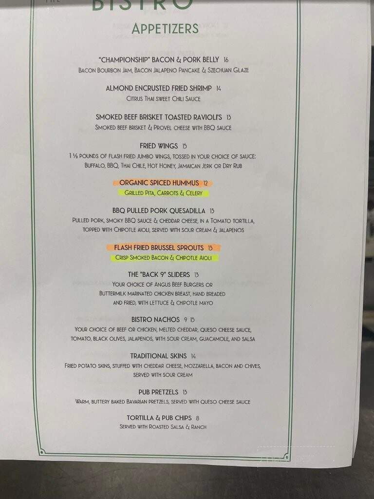 Old Hickory Golf Club - Saint Charles, MO menu_pic