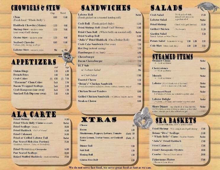 Gurnet Trading CO. Lunch & Lobster - Brunswick, ME menu_pic