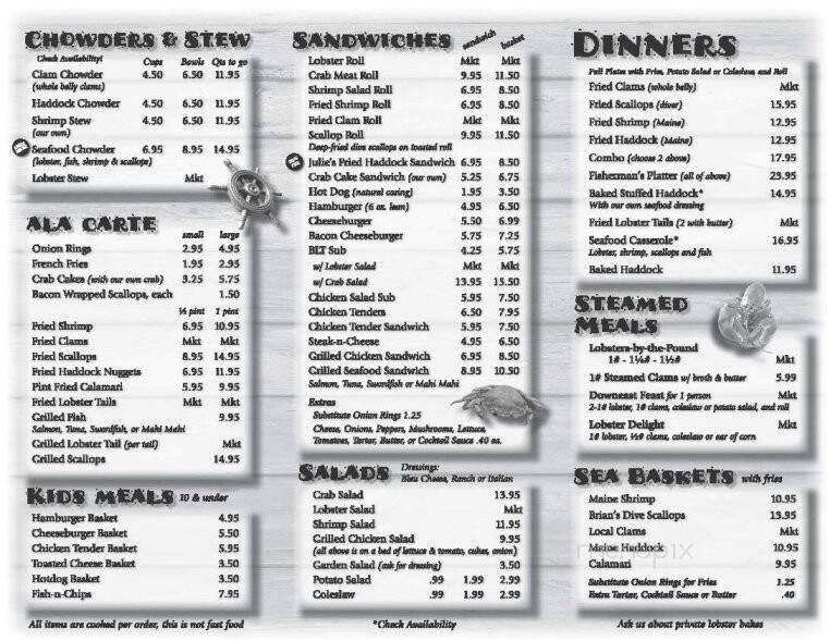 Gurnet Trading CO. Lunch & Lobster - Brunswick, ME menu_pic