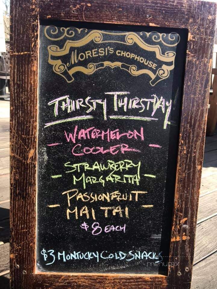 Moresi's Chophouse - Clayton, CA menu_pic