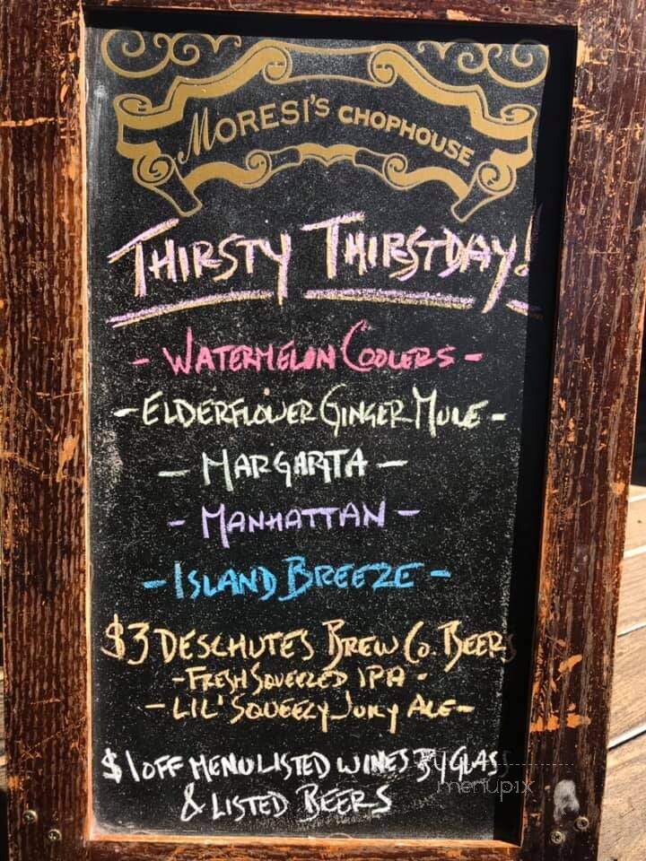 Moresi's Chophouse - Clayton, CA menu_pic