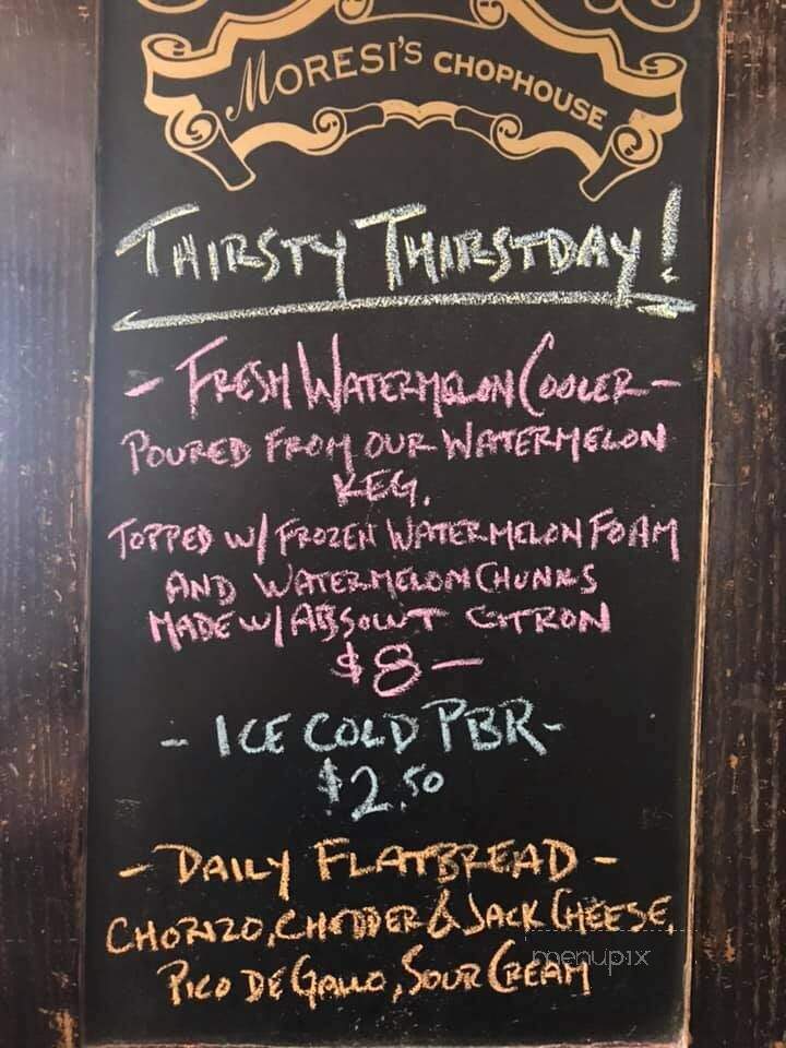 Moresi's Chophouse - Clayton, CA menu_pic