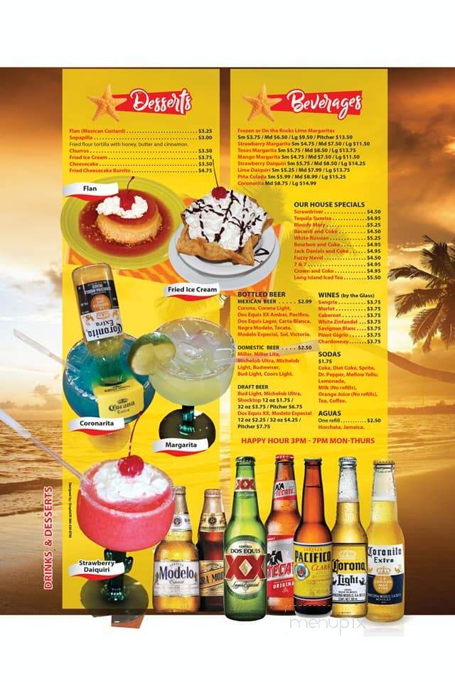 Cancun - Piedmont, SC menu_pic