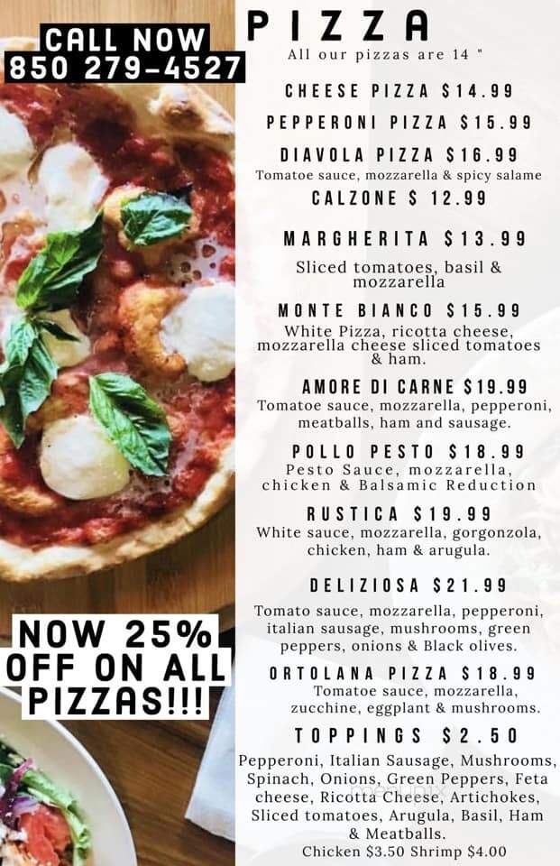 La Famiglia Italian Restaurant - Destin, FL menu_pic