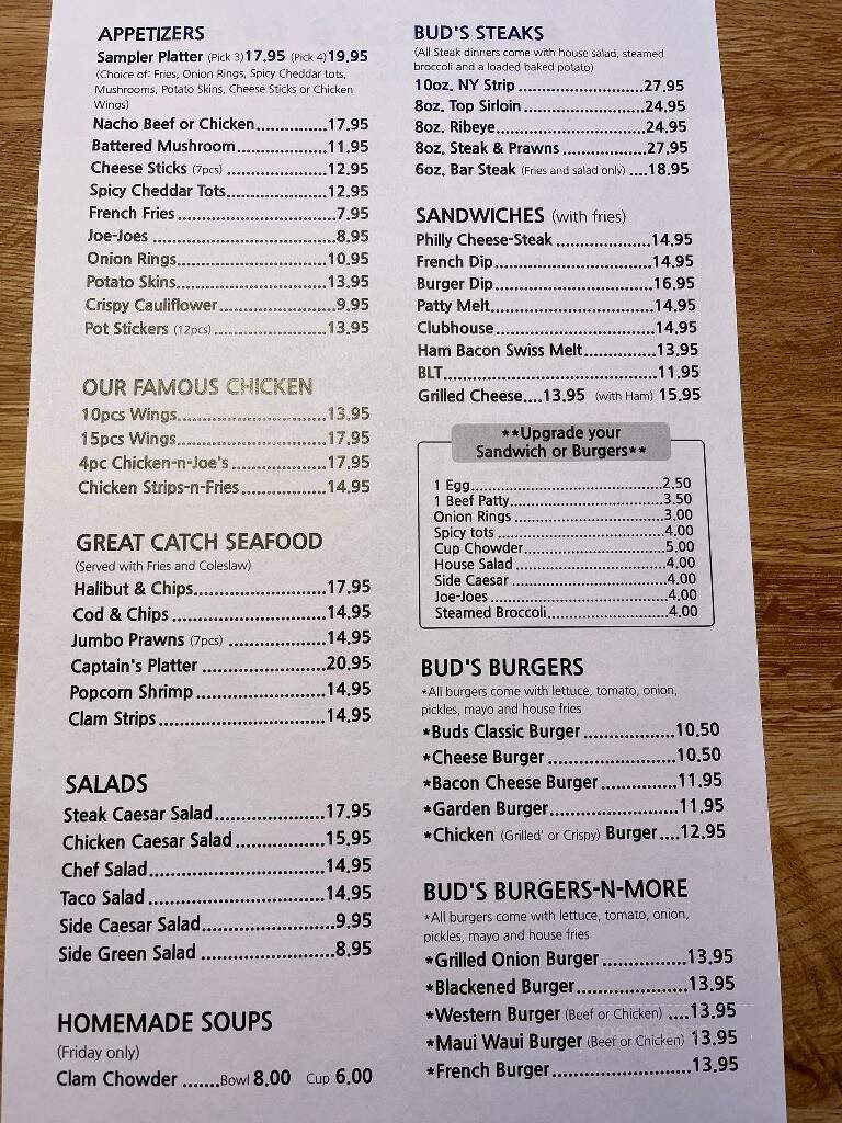 Bud's In Milton - Milton, WA menu_pic