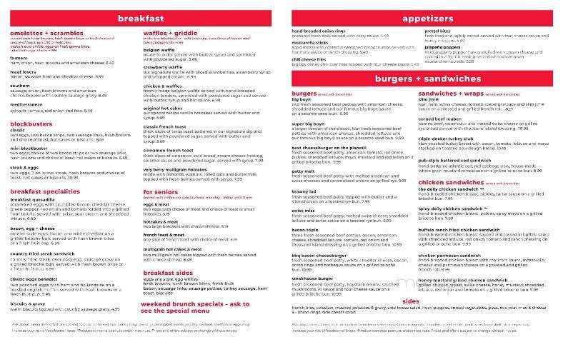 Bob's Big Boy - Bridgeport, MI menu_pic