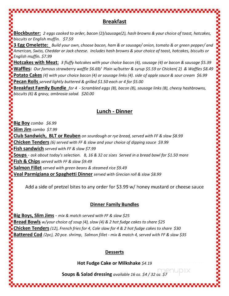 Bob's Big Boy - Bridgeport, MI menu_pic