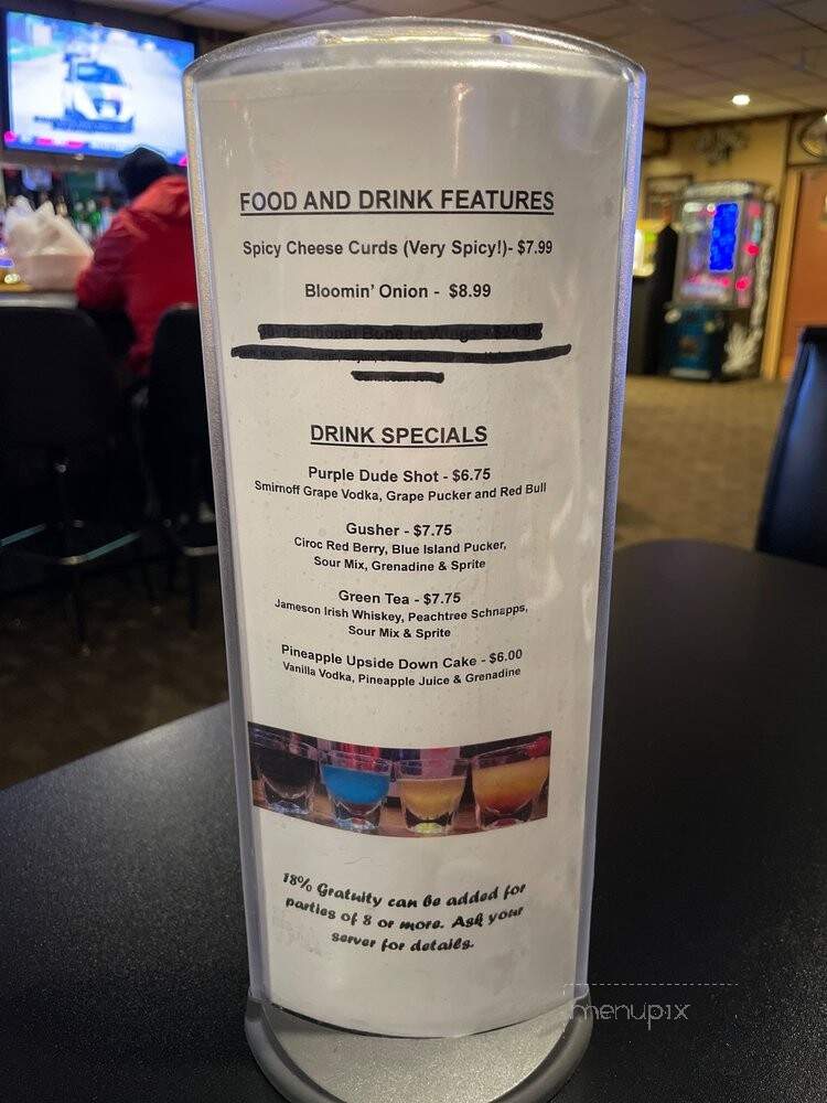 Miller's Time-Out - Battle Creek, MI menu_pic