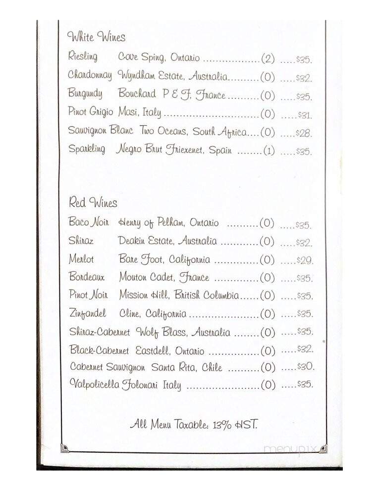 The Purple Pear - Hamilton, ON menu_pic