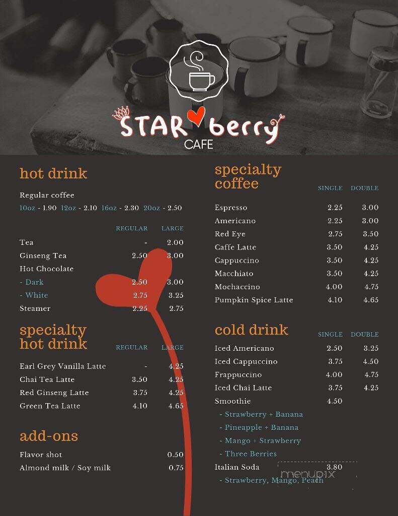 Starberry - Guelph, ON menu_pic