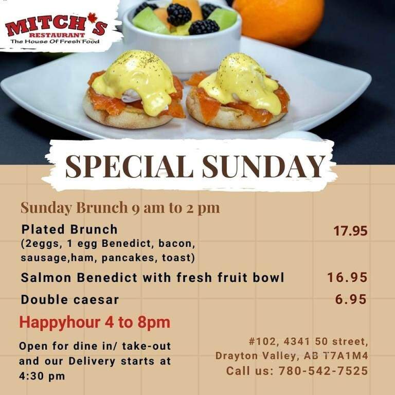 Mitch's Family Restaurant - Drayton Valley, AB menu_pic