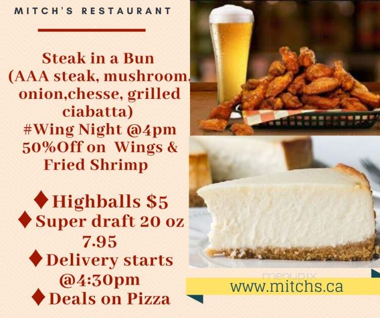 Mitch's Family Restaurant - Drayton Valley, AB menu_pic