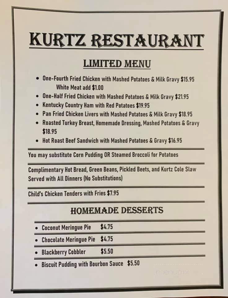 Kurtz Restaurant - Bardstown, KY