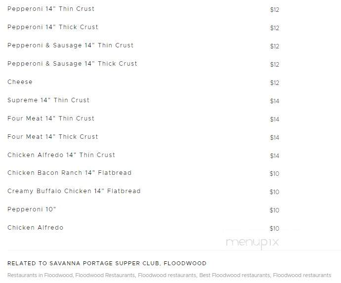 Savanna Portage - Floodwood, MN menu_pic