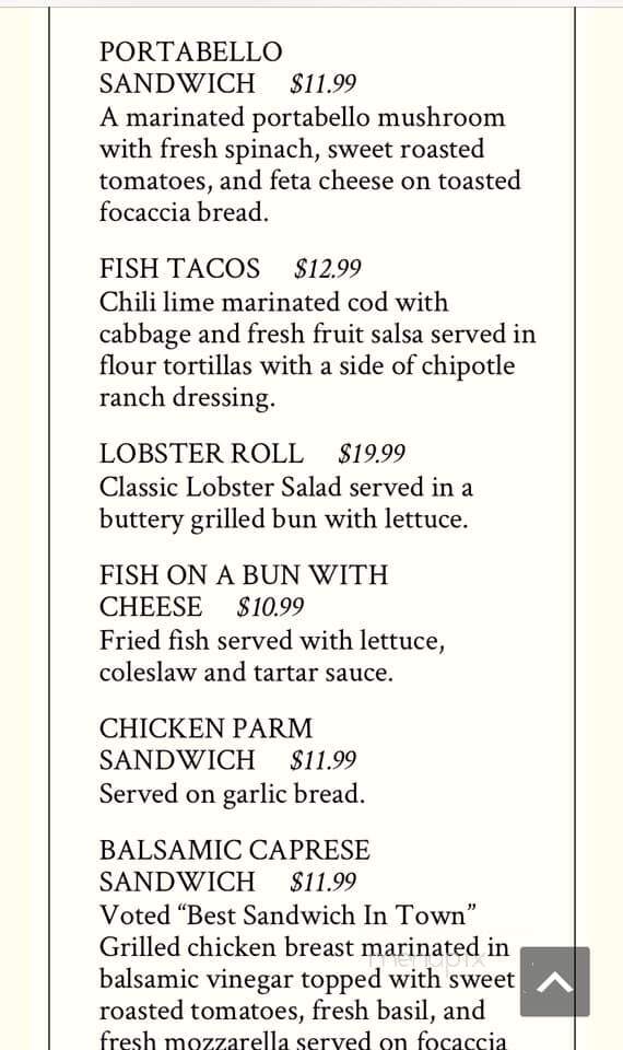 Gordi's Fish & Steak House - Lincoln, NH menu_pic