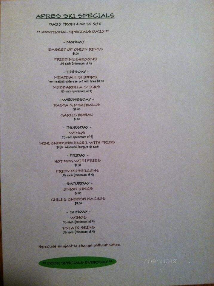 Gordi's Fish & Steak House - Lincoln, NH menu_pic